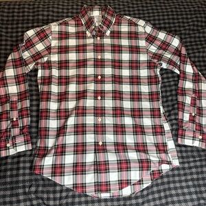 Brooks Brothers Red and White Casual Button Down Shirt